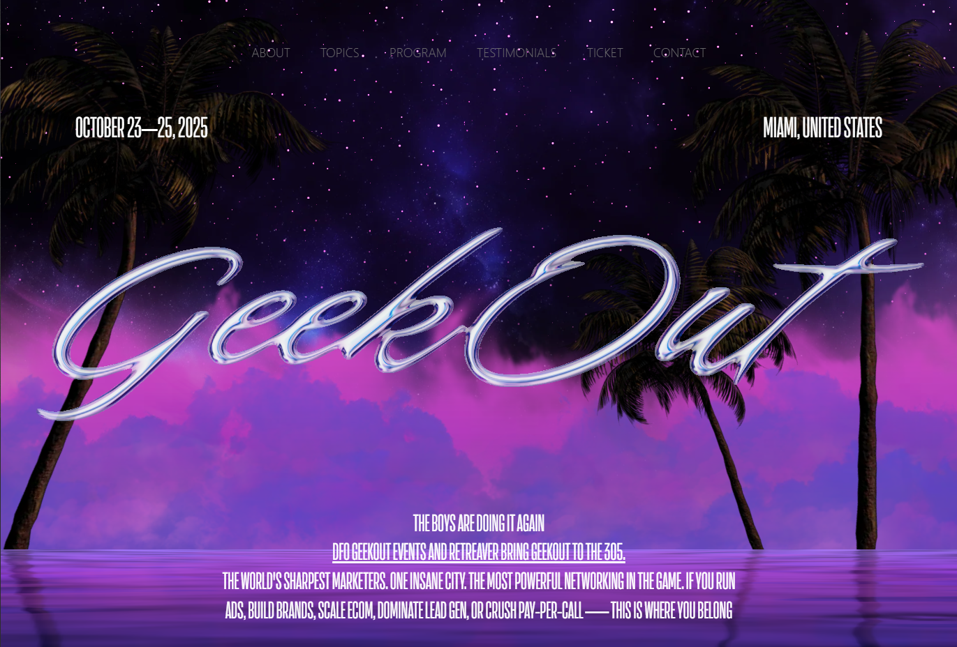 GeekOut – Miami Live 2025